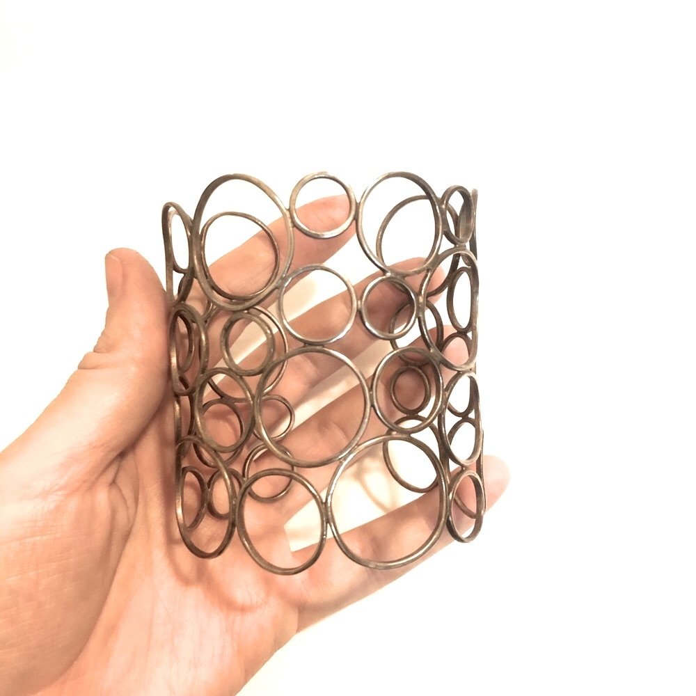 Silver Bubble Cuff - image 3